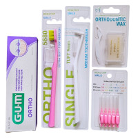 Healthy Smile + Gum Orthodontic set for care of braces